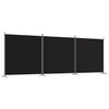 Schwarzer Raumteiler Anette 525x180cm (3-teilig, Stoff)