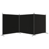 Schwarzer Raumteiler Anette 525x180cm (3-teilig, Stoff)