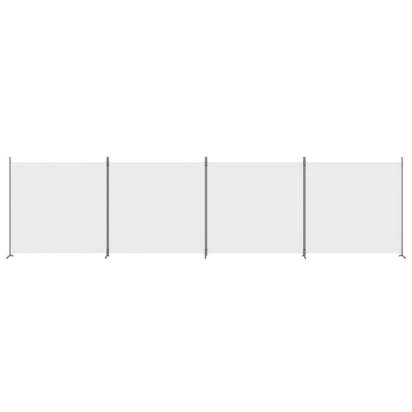 Raumteiler Anette 698x180cm (4-teilig, Stoff), weiß