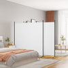 Raumteiler Anette 698x180cm (4-teilig, Stoff), weiß
