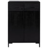 Schwarzer Schuhschrank Maier 75x40x110cm (Kiefer)
