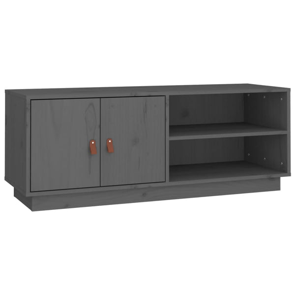 Graues TV-Möbel Wila 105x34x40cm (Kiefer)