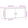 TV-Lowboard Faruk 80x34x40cm (Kiefer)