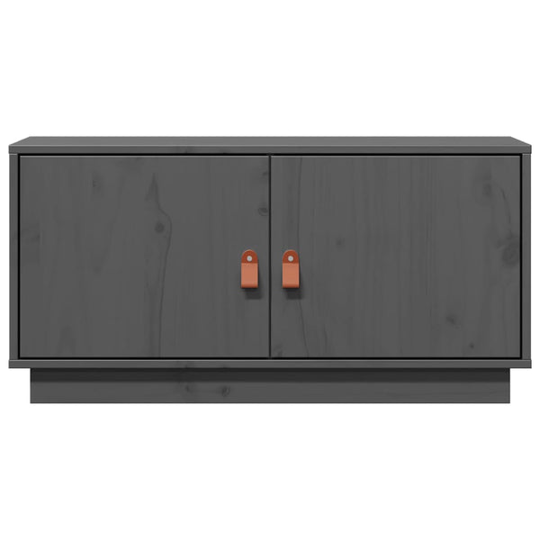 Graues TV-Möbel Faruk 80x34x40cm (Kiefer)