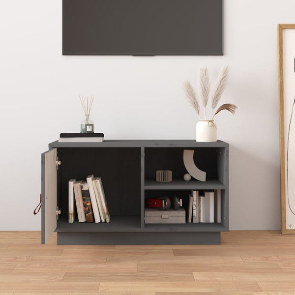 Harmaa tv-taso Jorg 70x34x40cm (mänty)