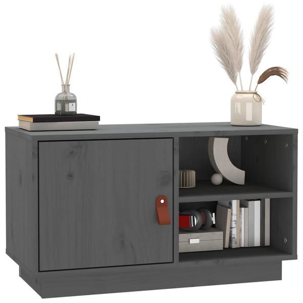 Harmaa tv-taso Jorg 70x34x40cm (mänty)