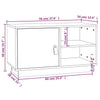 Harmaa tv-taso Jorg 70x34x40cm (mänty)
