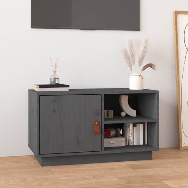 Harmaa tv-taso Jorg 70x34x40cm (mänty)