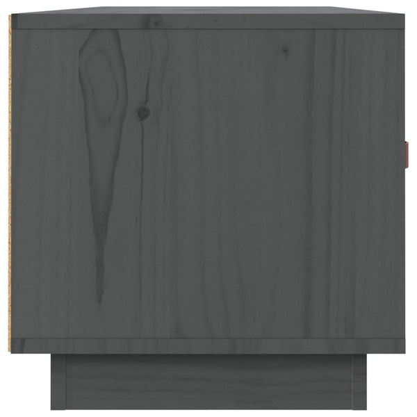 Graues TV-Möbel Atinel 80x34x35cm (Kiefer)