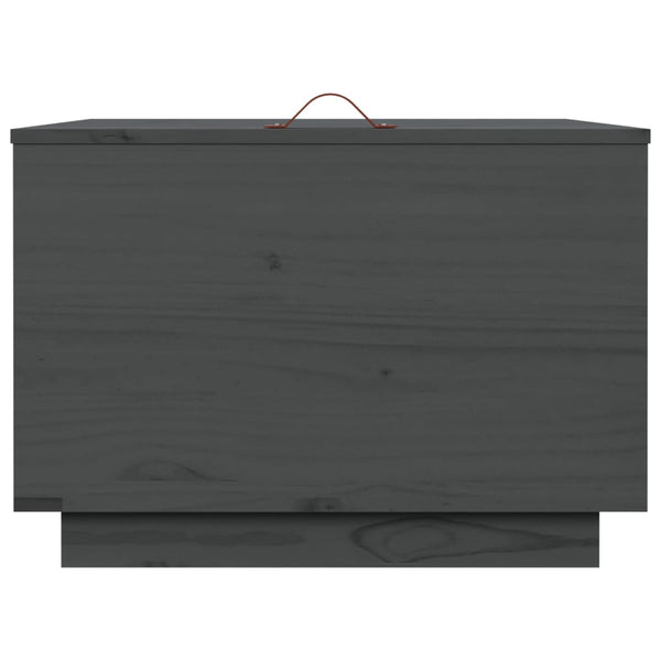 Graue Aufbewahrungsboxen mit Deckel Tivilic (3er-Set Kiefer)