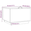 Graue Aufbewahrungsboxen mit Deckel Tivilic (3er-Set Kiefer)