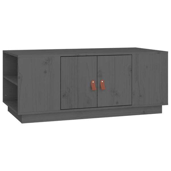 Grauer Couchtisch Gillian 100x50x41cm (Kiefer)