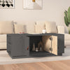 Grauer Couchtisch Gillian 100x50x41cm (Kiefer)