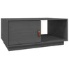 Grauer Couchtisch Die 80x50x35,5cm (Kiefer)