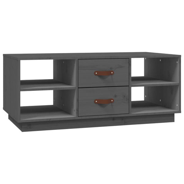 Grauer Couchtisch Zanita 100x50x41cm (Kiefer)