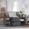 Grauer Couchtisch Zanita 100x50x41cm (Kiefer)