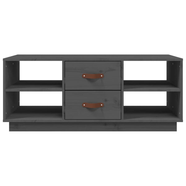 Grauer Couchtisch Zanita 100x50x41cm (Kiefer)