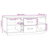 Grauer Couchtisch Zanita 100x50x41cm (Kiefer)