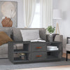 Grauer Couchtisch Zanita 100x50x41cm (Kiefer)