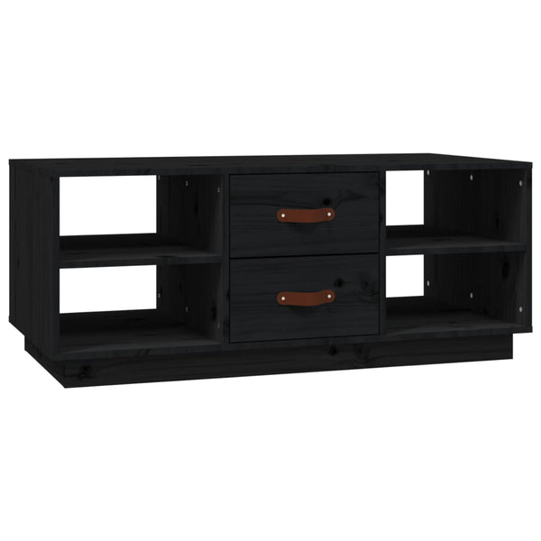 Schwarzer Couchtisch Zanita 100x50x41cm (Kiefer)