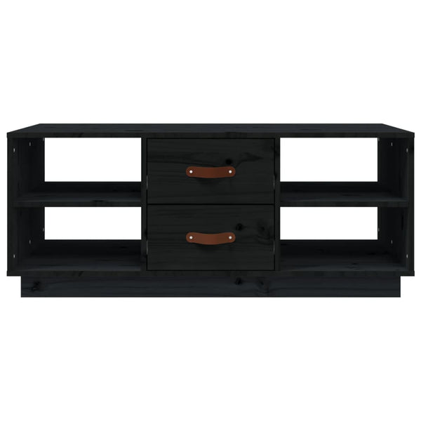 Schwarzer Couchtisch Zanita 100x50x41cm (Kiefer)