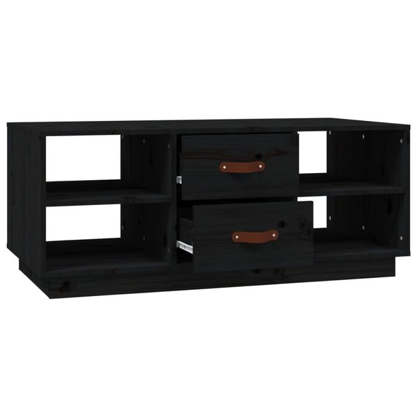Schwarzer Couchtisch Zanita 100x50x41cm (Kiefer)