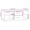 Schwarzer Couchtisch Zanita 100x50x41cm (Kiefer)