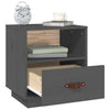 Nachttische Bonbonel grau 40x34x45cm (2 Stk. Kiefer)