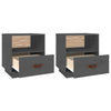 Nachttische Bonbonel grau 40x34x45cm (2 Stk. Kiefer)