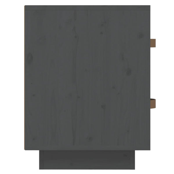 Grauer Nachttisch Miche 40x34x45cm (Kiefer)