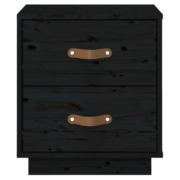 Nachttisch Miche schwarz 40x34x45cm (Kiefer)