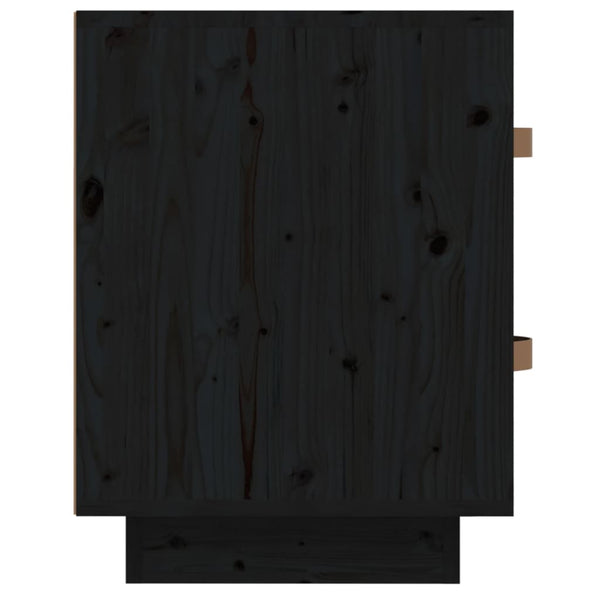 Nachttisch Miche schwarz 40x34x45cm (Kiefer)