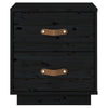Schwarze Nachttische Miche 40x34x45cm (2 St., Kiefer)