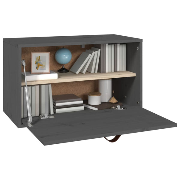 Harmaa seinäkaappi Sofina 60x30x35cm (mänty)