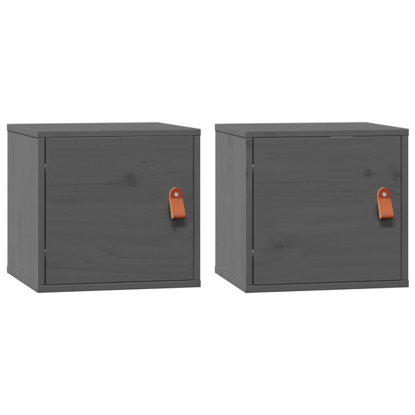 Harmaa seinäkaapit Dasiu 31,5x30x30cm (2 kpl mänty)