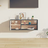 Grauer Wandschrank Jullia 80x30x30cm (Kiefer)