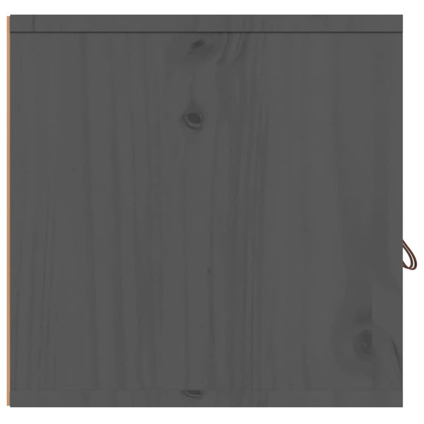 Grauer Wandschrank Jullia 80x30x30cm (Kiefer)