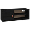 Schwarzer Wandschrank Jullia 80x30x30cm (Kiefer)