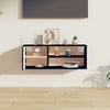 Schwarzer Wandschrank Jullia 80x30x30cm (Kiefer)