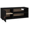 Schwarzer Wandschrank Jullia 80x30x30cm (Kiefer)