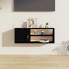 Schwarzer Wandschrank Jullia 80x30x30cm (Kiefer)