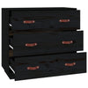 Schwarze Kommode Wincler 80x40x75cm (Kiefer)