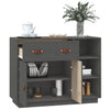 Graues Sideboard Khiamura 98,5x40x75cm (Kiefer)