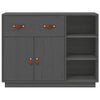 Graues Sideboard Khiamura 98,5x40x75cm (Kiefer)