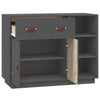 Graues Sideboard Khiamura 98,5x40x75cm (Kiefer)