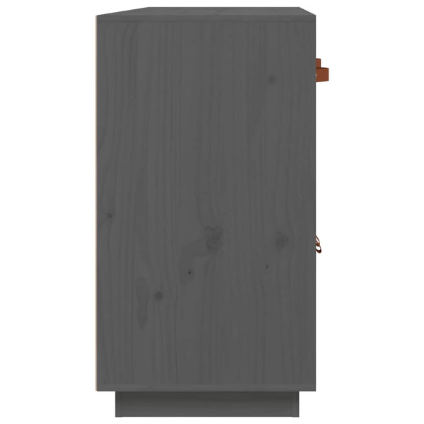 Graues Sideboard Khiamura 98,5x40x75cm (Kiefer)