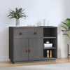 Graues Sideboard Khiamura 98,5x40x75cm (Kiefer)