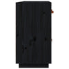 Schwarzes Sideboard Khiamuran 98,5x40x75cm (Kiefer)