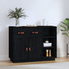 Schwarzes Sideboard Khiamuran 98,5x40x75cm (Kiefer)