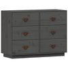 Graues Sideboard Eudoxie 100x40x75cm (Kiefer)